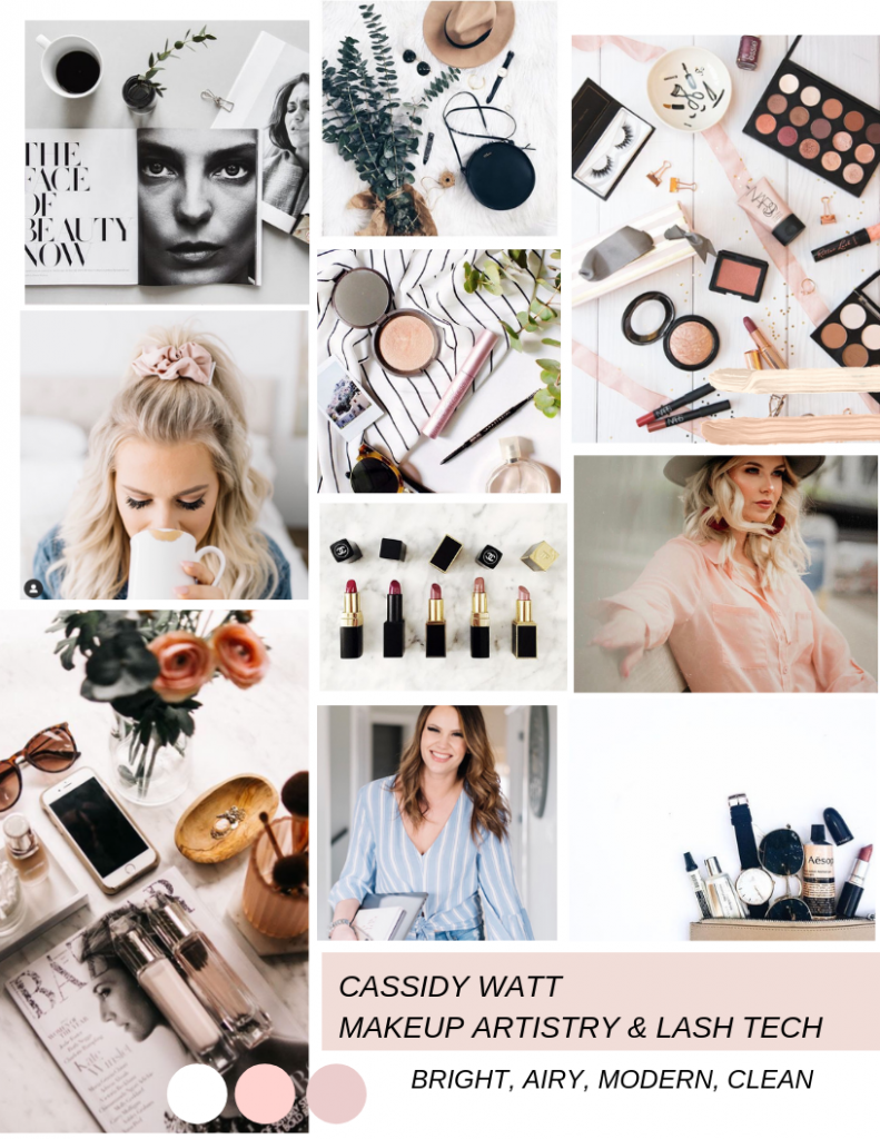 Makeup Artist Brand Photography Moodboard
