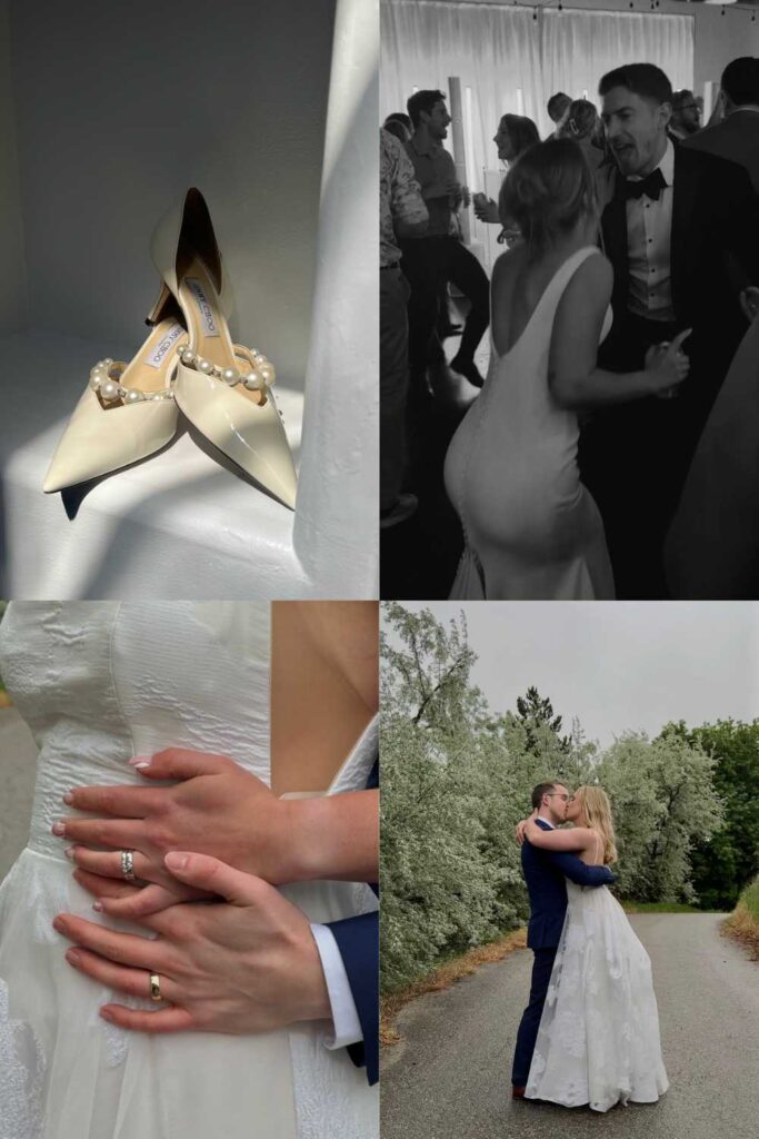behind the scenes iphone photo of wedding – captured by content creator in kelowna